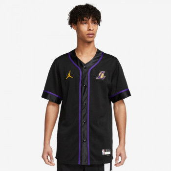 NBA Los Angeles Lakers Camiseta Statement Edition negro/morado/amarillo