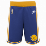 Color Weiß des Produkts NBA Shorts Golden State Warriors Nike HWC Klein Kind