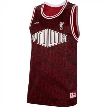 Koszulka Nike Lebron James x Liverpool FC bordowo-gruszkowo-biała