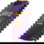 Culoare violet de Lebron James Los Angeles Lakers Jordan NBA Jersey...