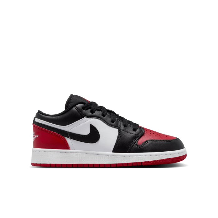Air Jordan 1 Low Bred Toe Enfant GS