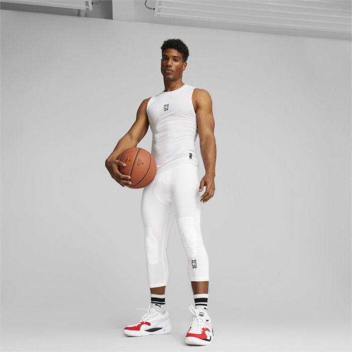 Colanți Puma Hoops White 3/4