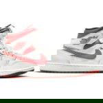 Kolor Biały Air Jordan 1 Mid Dune Red