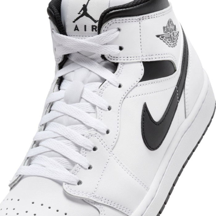 Air Jordan 1 Mid Λευκό/Μαύρο