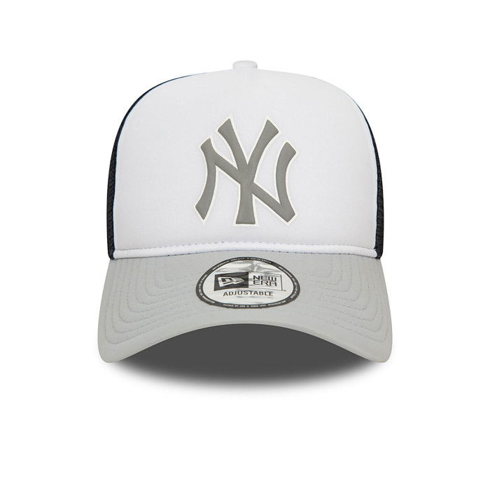 Mütze New Era MLB Logo New York Yankees Trucker White