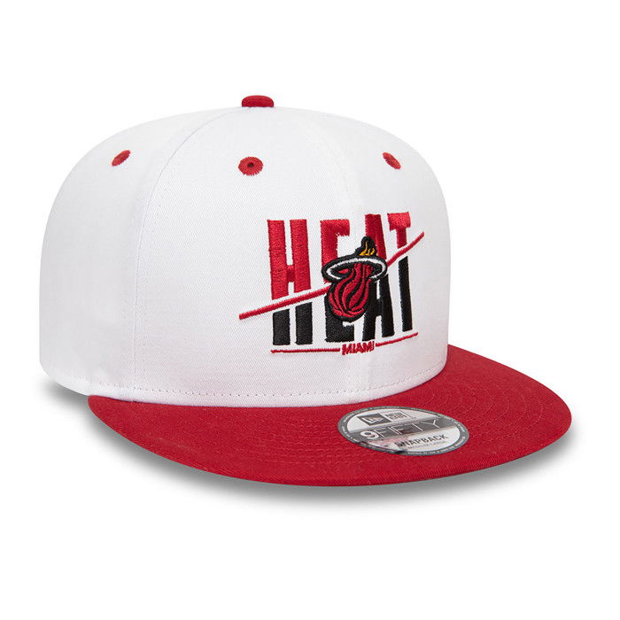 New Era Czapka White Crown Miami Heat 9Fifty NBA