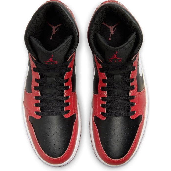 Air Jordan 1 Mid Gym Red Black Toe