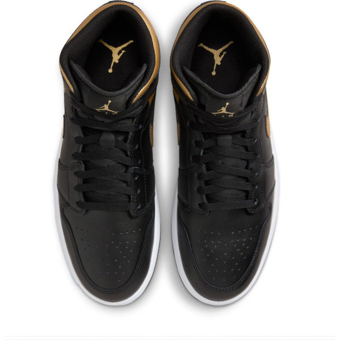 Air Jordan 1 Mid Black Gold
