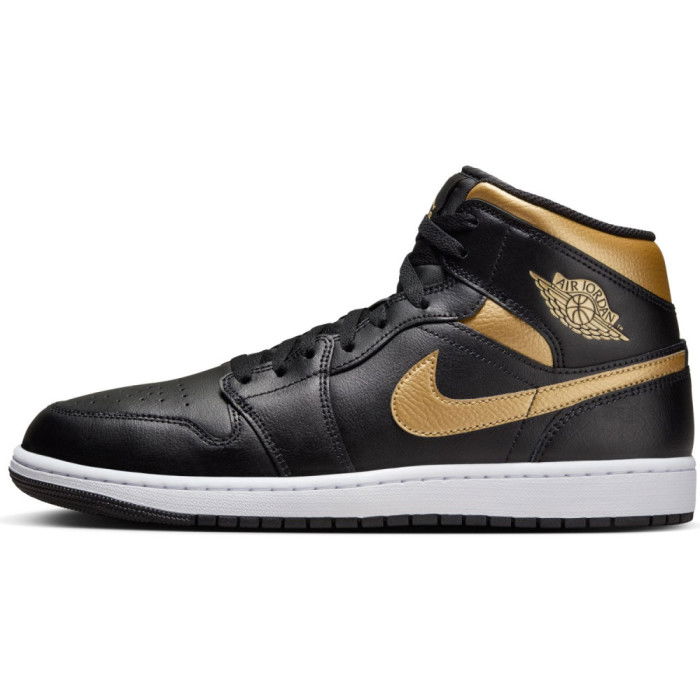 Air Jordan 1 Mid Black Gold