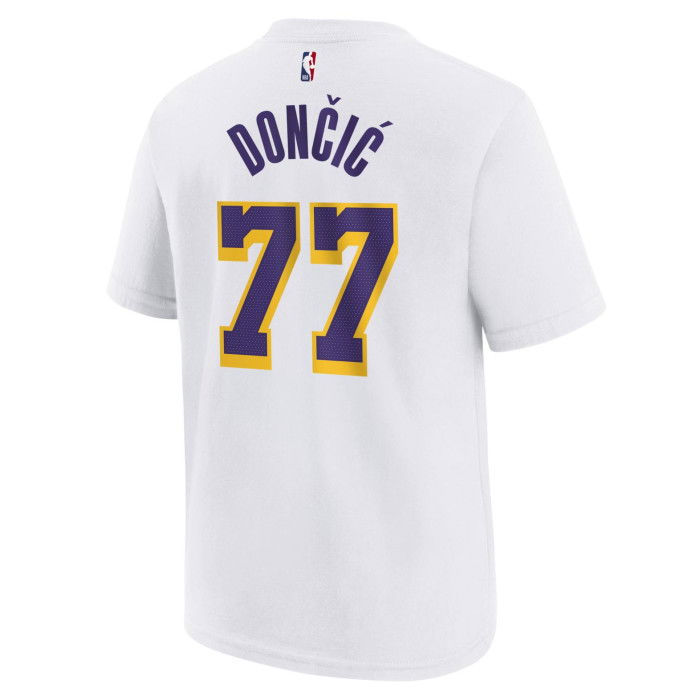 NBA Luka Doncic Los Angeles Lakers Boys N&N Tee Icon Kids White T-shirt