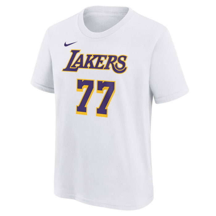 NBA Luka Doncic Los Angeles Lakers Boys N&N Tee Icon Kids White T-shirt