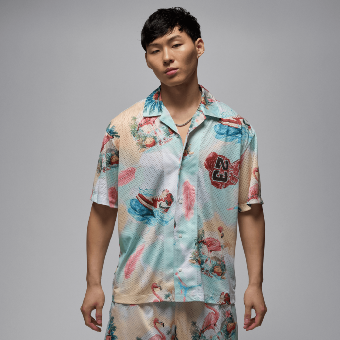 Camicia Jordan Camp Essentials Flamingo Sail/Blu