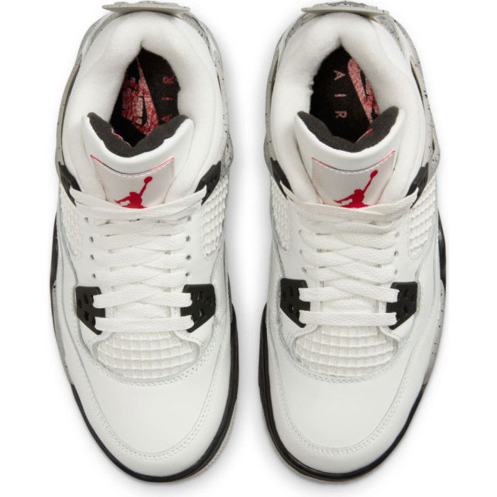 Air Jordan 4 ρετρό λευκό τσιμέντο παιδιά GS