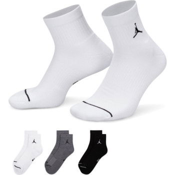 Lote de 3 pares de calcetines Jordan Everyday Mid negro gris blanco