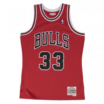 Camisola Swingman - Scottie Pippen 33 Vermelho/preto