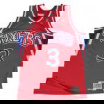 Colore rosso del prodotto Allen Iverson Philadelphia 76ers 1996-97 NBA Jersey...